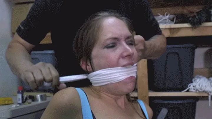 Girl Next Door Bondage - d2412RACHEL-Snooping neighbor lady finds herself tied up