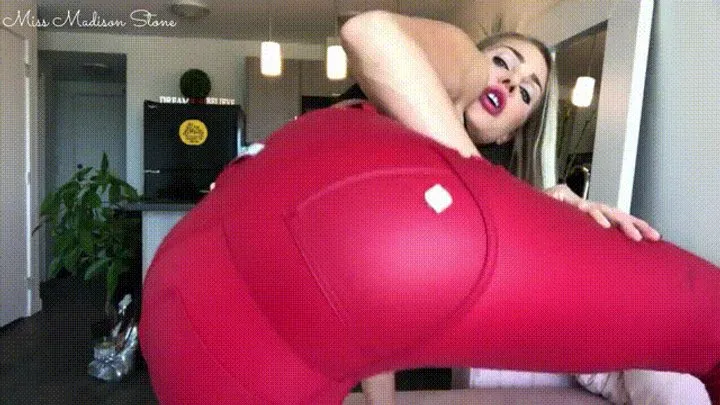Goddess Of Gross - Red Leather Pants: Fart Fetish By BlondBlaster