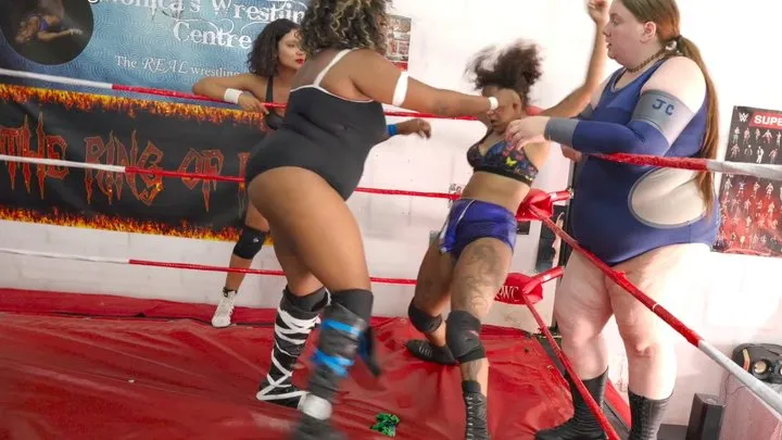 Shiny Pro Ring Girls - Tag Team: Eva, Autumn Rose & Luna v Gabriella, Supernova & Dominita