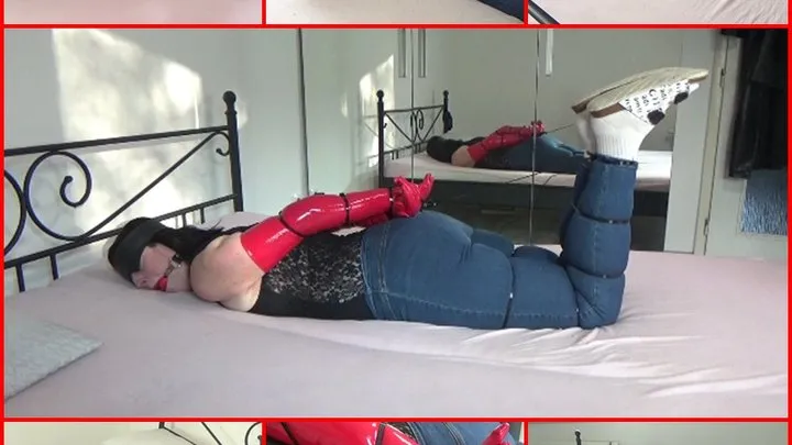 Bondageangel - Zip ties hogtied in slippers