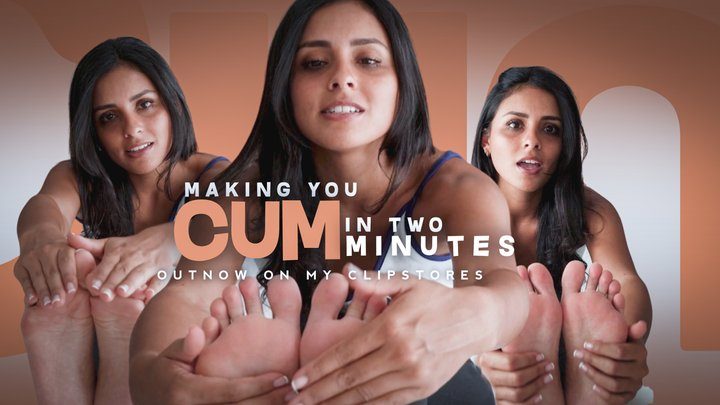 Mistress Enola Fetish - Cum in 2 Min - Pathetic Foot Slave Alert - Mistress Enola - Fast FOOT JOI for premature Betas
