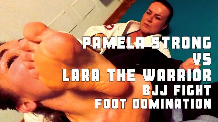 Martial Fetish - Pamela Strong VS Lara the Warrior bjj fight foot domination