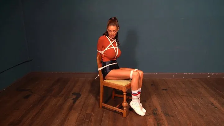 Altgirlsbound - 4140 Emma in Tights Shorts Tube Socks Turtleneck Tie Up part 1