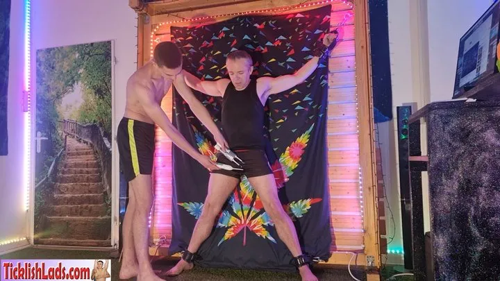 Ladsfeet And Tickling - Chris Nightclub Tickled By Milos HD