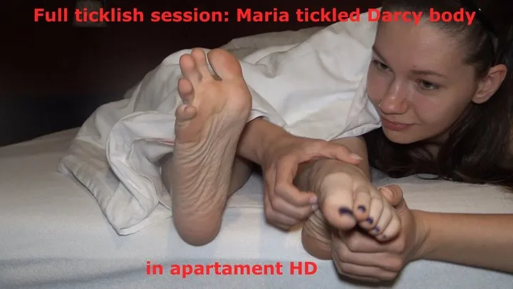 Polish Tickling - Full ticklish session- Maria tickled Darcy body in apartament HD