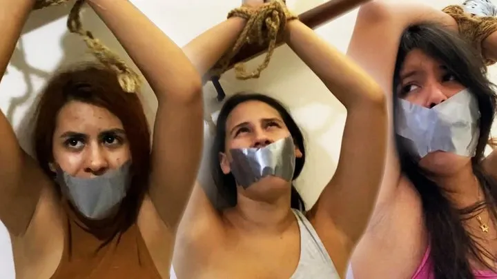 Selfgags - Staircase Struggles: Roommates Bound and Gagged (low res mp4)
