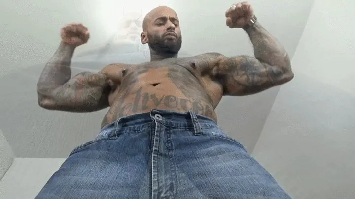Gf Dominator - The exhibitionist gangster showing off his muscles and his powerful farts for the camera - Part 2 By Juan Belmont - Full version in Full HD