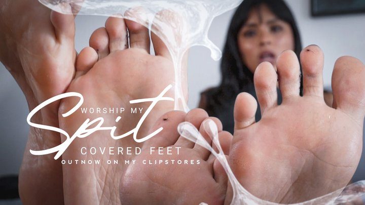 Mistress Enola Fetish - Lick the Spit and Stroke - Mistress Enola - Foot JOI with Countdown 4K