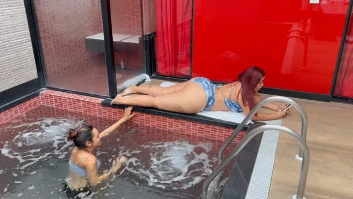 Goddess Scarlet White - POOL SIDE FART DOMINATION By SCARLET WHITE, ROSALIA AND ANITA CAM BY DANI FULL HD
