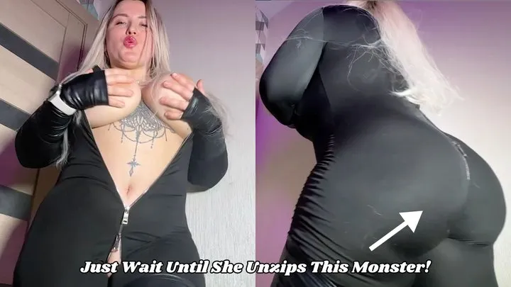 The Fart World - Alyona Catsuit Farts! This girl unzips a massive booty!