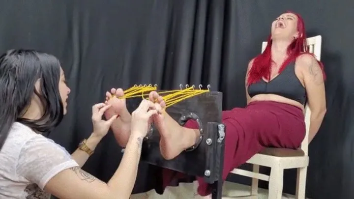 Brazilian Tickling Site - Gaby In Stocks - 4K VERSION