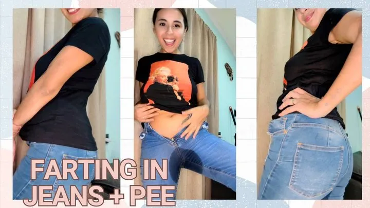 Jasmine01s - Long fart in jean pants