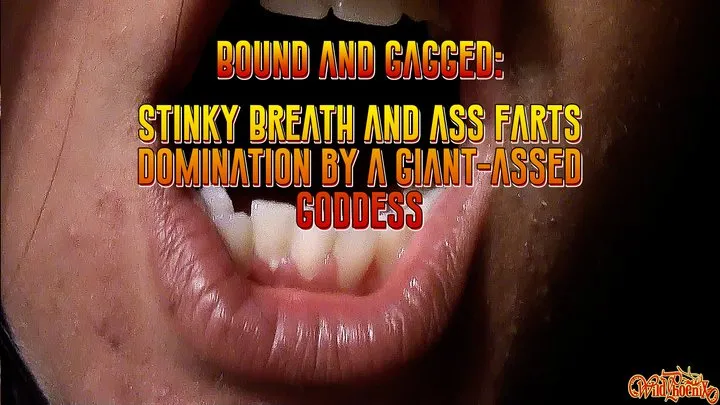 The Wild Phoenix - Bound and Gagged: Stinky Breath and Ass Farts Domination by a Giant-Assed Goddess