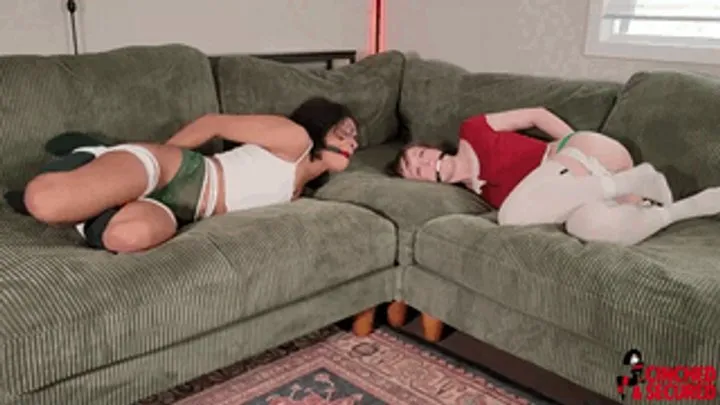 Cinched And Secured - Sunny and Ella - Christmas Captives (WMV Format)