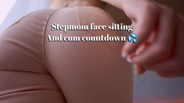 Hotsextape - Stepmom Facesitting in Jeans and Cum Countdown 4k! Taboo