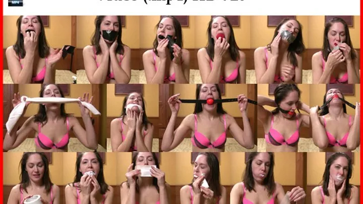 Keye Bondage Images - Rachel Adams - Self Gags (mp4 HD 720)