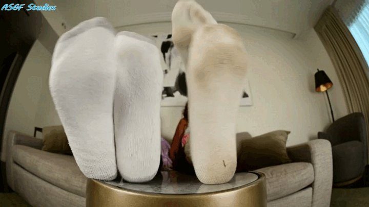 Amateur Soles Giantess And Footjobs - MILFs Moody & Domi DIRTY SOCKS!! - MP4