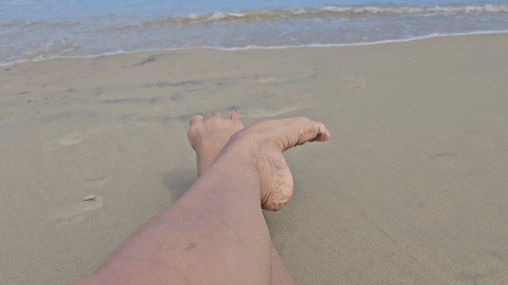 Foot Fetish Paradise - Milah Highly Arches Feet in the Beach