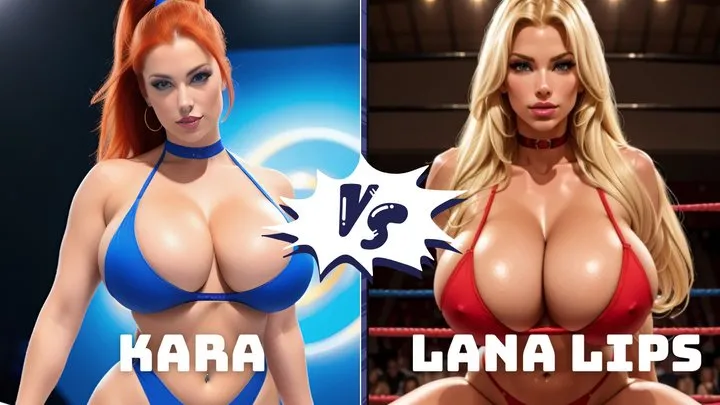 Nicolewrestles - Big tit topless female pro wrestling: Kara Murphy vs Lana Lips LOW