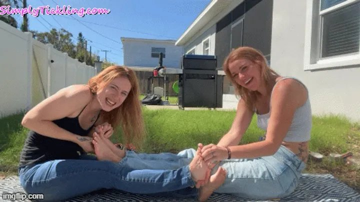 Simply Tickling - Misty Rein and Kody Evans Socks to Barefoot Tickle Fight HD MP4