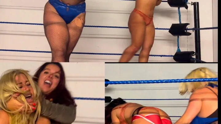Nadia Sapphire - Wrestling girl stripped and humiliated