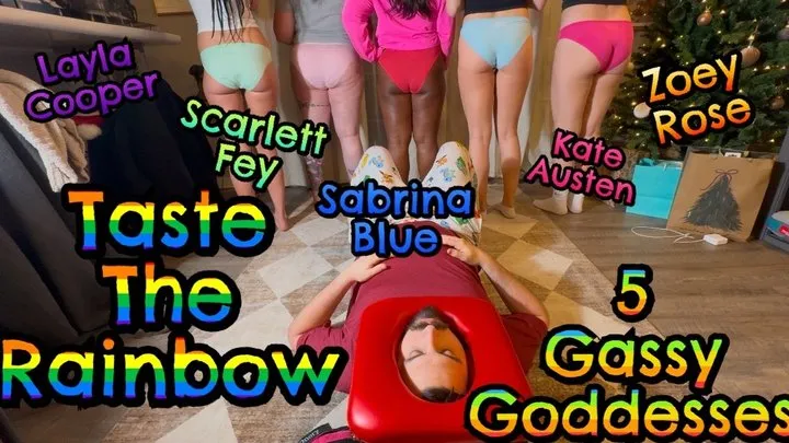 Fetish Nature Films - Taste The Rainbow from 5 Girl's Farts!