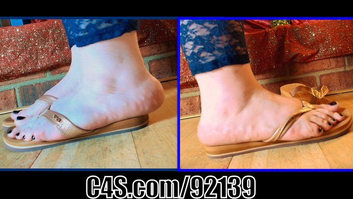 Miss Brandi Sparxxx 92139 - Growing BBW Feet vs Your Flip flops - Custom 4k, Miss Brandi Sparxxx