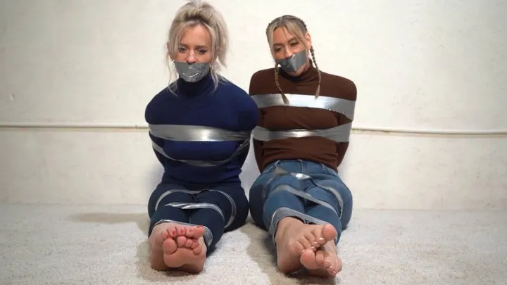 Altgirlsbound - 4089 Layla and Sandy in Barefoot Tape Time