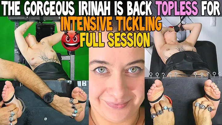 Tickle Frenchtickling  Store - THE GORGEOUS IRINAH IS BACK TOPLESS FOR INTENSIVE TICKLING : FULL SESSION - HD WMV