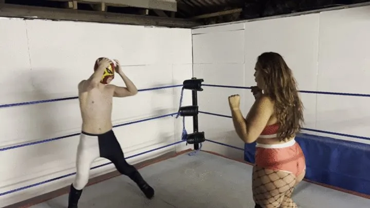 Nadia Sapphire - Destroyed with powerbombs, lift and carry, bear hugs and slams