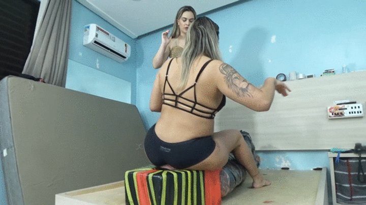 Scarlet White Face Sitting - PAWG and MILF SITTING ON SLAVE PART 2 BY SCARLET WHITE AND BIA MELLO CAM BY DANI FULL HD