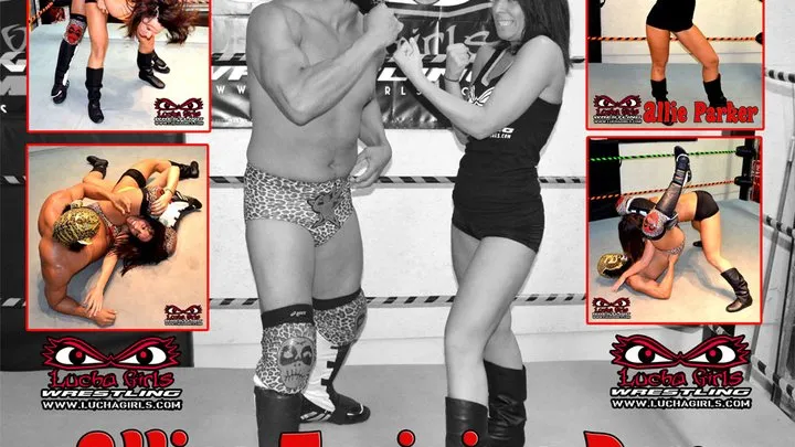 Lucha Girls ~ Female Pro Wrestling - 1598-Training Day for Allie Parker - Mixed Maledom Wrestling