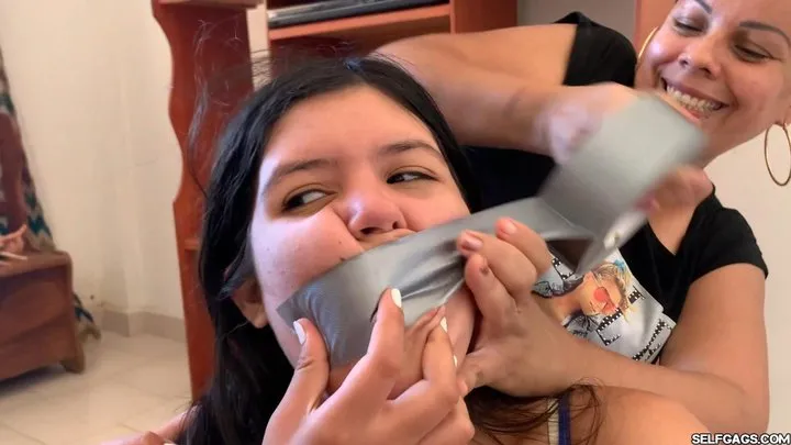 Selfgags - You Tied Up My Stepdaughter - Now We Will Bind You! (low res mp4)
