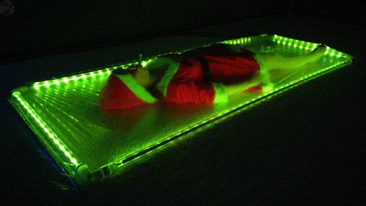 Vacuum Dreams - Sonya in a glowing vacuum bed