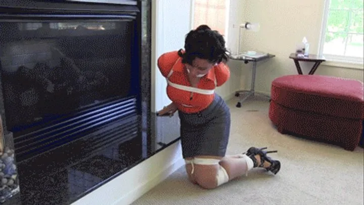 Bound Girdled And Gagged - DC2412ES-Caught snooping