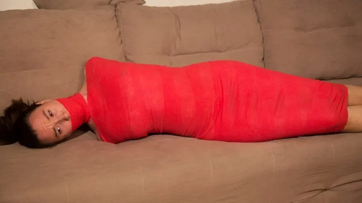 Bondage Dreams - Sofi_Red tape mummification_Part 2