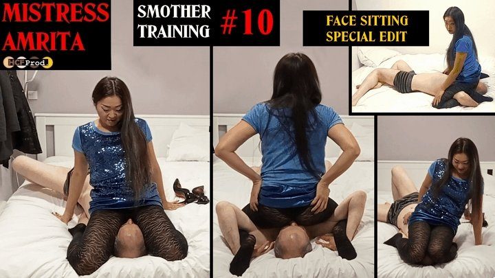 Squeeze N Smother - MISTRESS AMRITA makes FACE SITTING for SMOTHER TRAINING SESSION number 10 (480p)