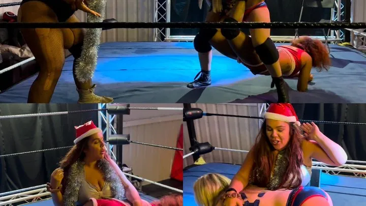 Power Girls Pro Wrestling - Naughty nice list turns into over the knee spanking
