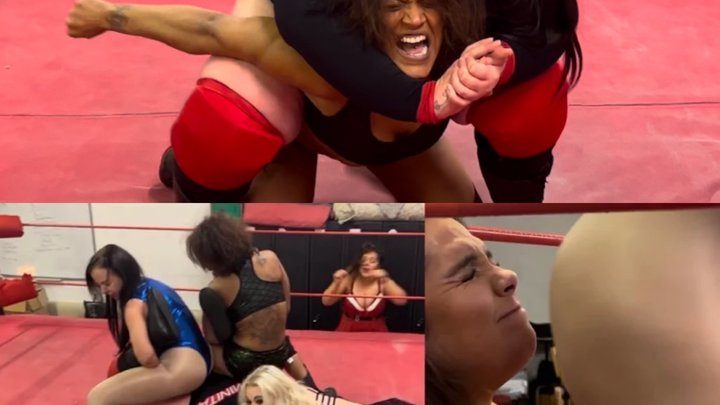 Power Girls Pro Wrestling - Over 15 stinkfaces , bear hugs, came, clutch and lifts (Christmas edition)