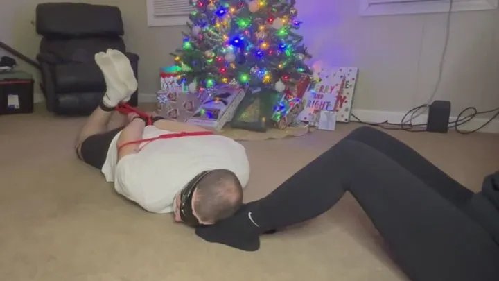 Kinky K's Fetish Fantasies - Hogtied Husband Under The Tree