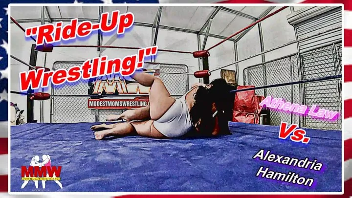 Modest Moms Wrestling - Ride-Up Wrestling!