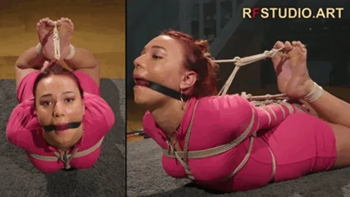 Rf Studio Production - Veronica's First Submissive Experience - Ballgag, Bastinado and Tight Rope Hogtie (UHD 4K MP4)