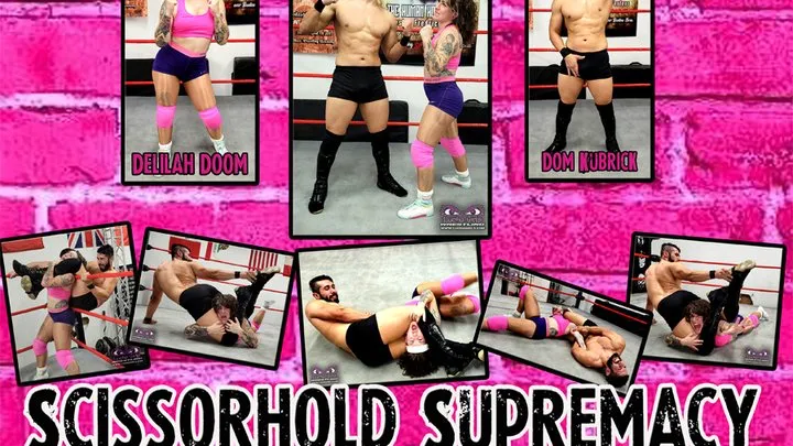 Lucha Girls ~ Female Pro Wrestling - 1412-Dominic Scissordoms Delilah - FantasyMixed Wrestling