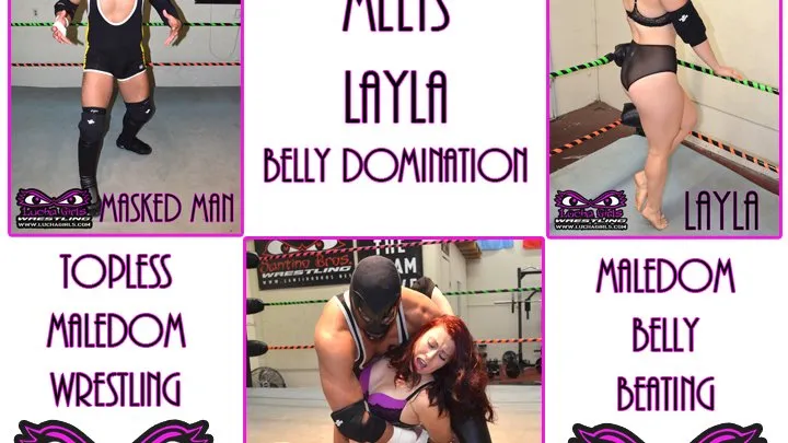 Lucha Girls ~ Female Pro Wrestling - 1607- Masked Man Loves Layla - Mixed Maledom Wrestling