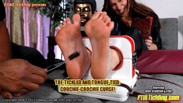 Ftkl's Foot  Tickling Fantasies - Toe-Tickled and Tongue-Tied! Coochie-Coochie Curse! (1080 mp4)