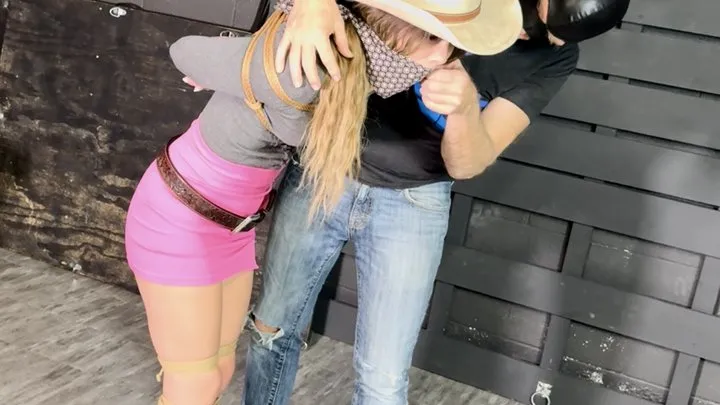 Tied Tales - Cowgirl Blake HD-Blake LaVista comes is dressed in sexy cowgirl outfit with boots and loves bondage