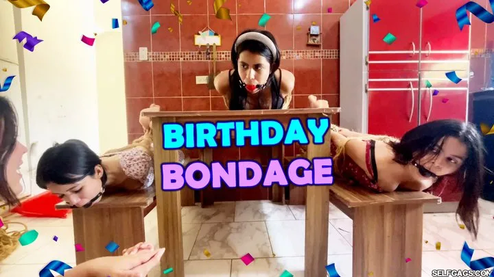 Selfgags - Laika’s Bondage Birthday: Gagged Women, Rope Play, and Tickling Fun (wmv)