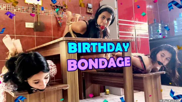 Selfgags - Laika’s Bondage Birthday: Gagged Women, Rope Play, and Tickling Fun (mp4)