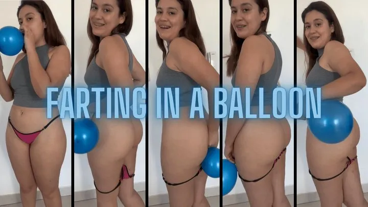 Skyedgirl - Farting inside a balloon