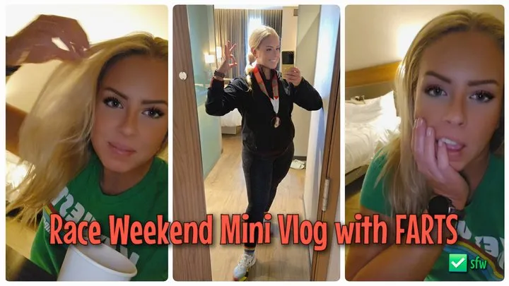 Vicktoria Tacos Fart Fetish Flirt - Half Marathon Race Weekend Mini Vlog with Farts (Behind the Scenes Model Vlog - Vertical Video)
